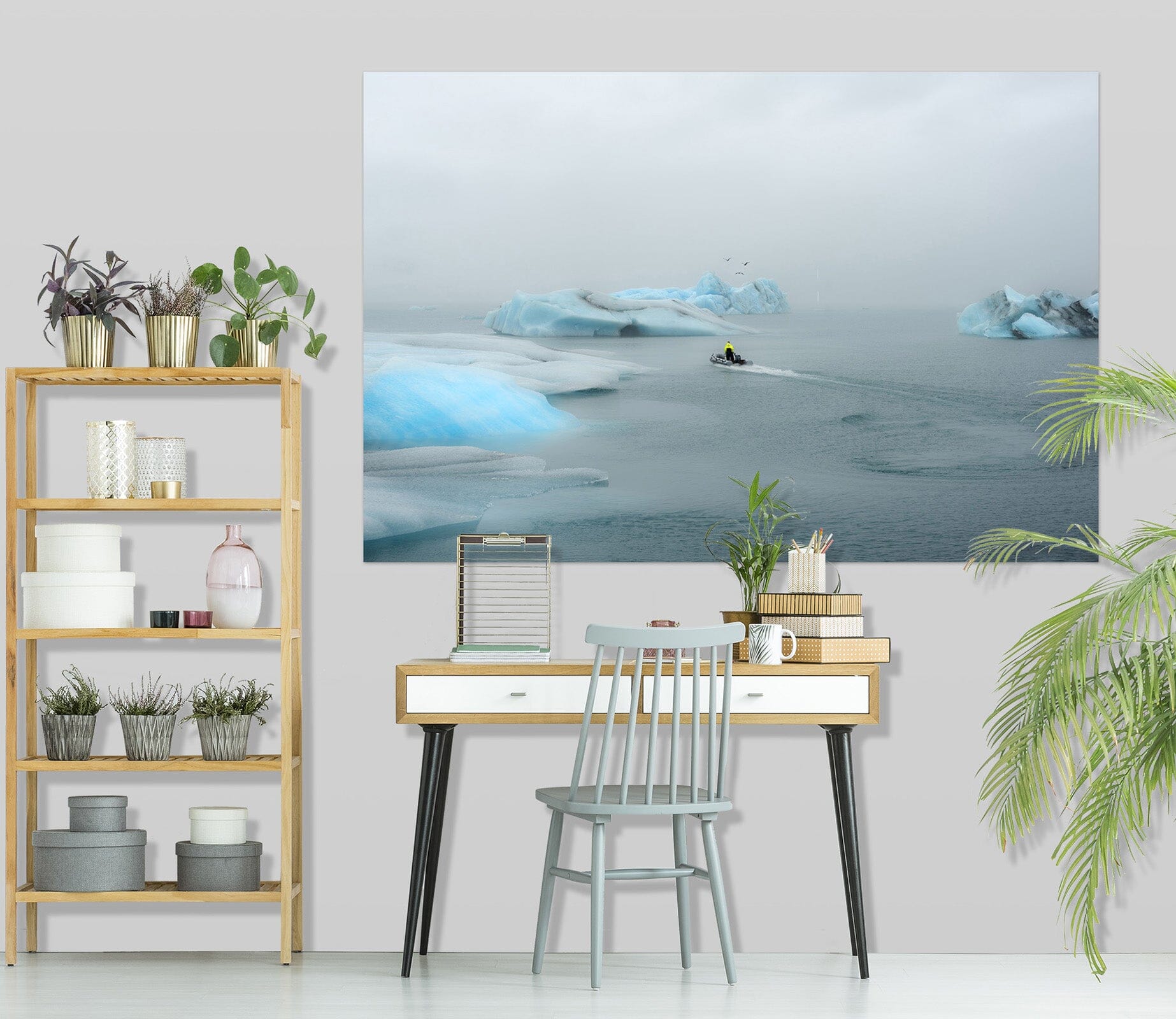 3D Blue Glacier 173 Marco Carmassi Wall Sticker Wallpaper AJ Wallpaper 2 