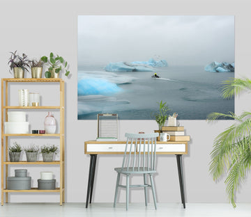 3D Blue Glacier 173 Marco Carmassi Wall Sticker Wallpaper AJ Wallpaper 2 