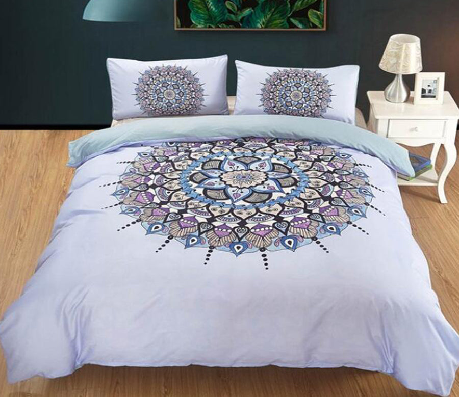 3D Blue Red Black Pattern Totem 5067 Bed Pillowcases Quilt