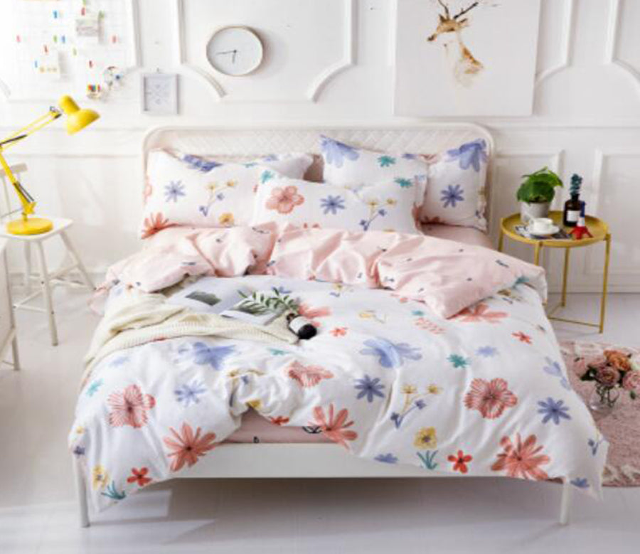 3D Colored Flowers 18150 Bed Pillowcases Quilt