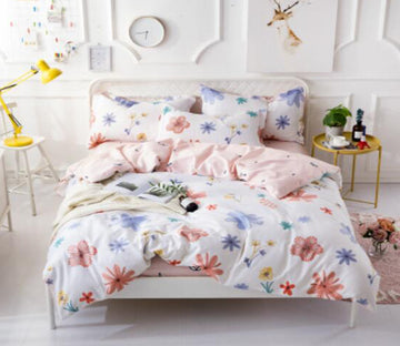 3D Colored Flowers 18150 Bed Pillowcases Quilt