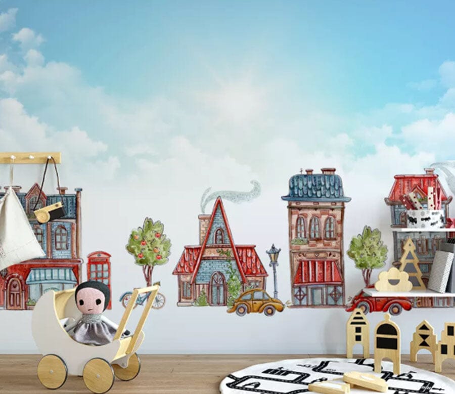 3D Color House 2201 Wall Murals Wallpaper AJ Wallpaper 2 