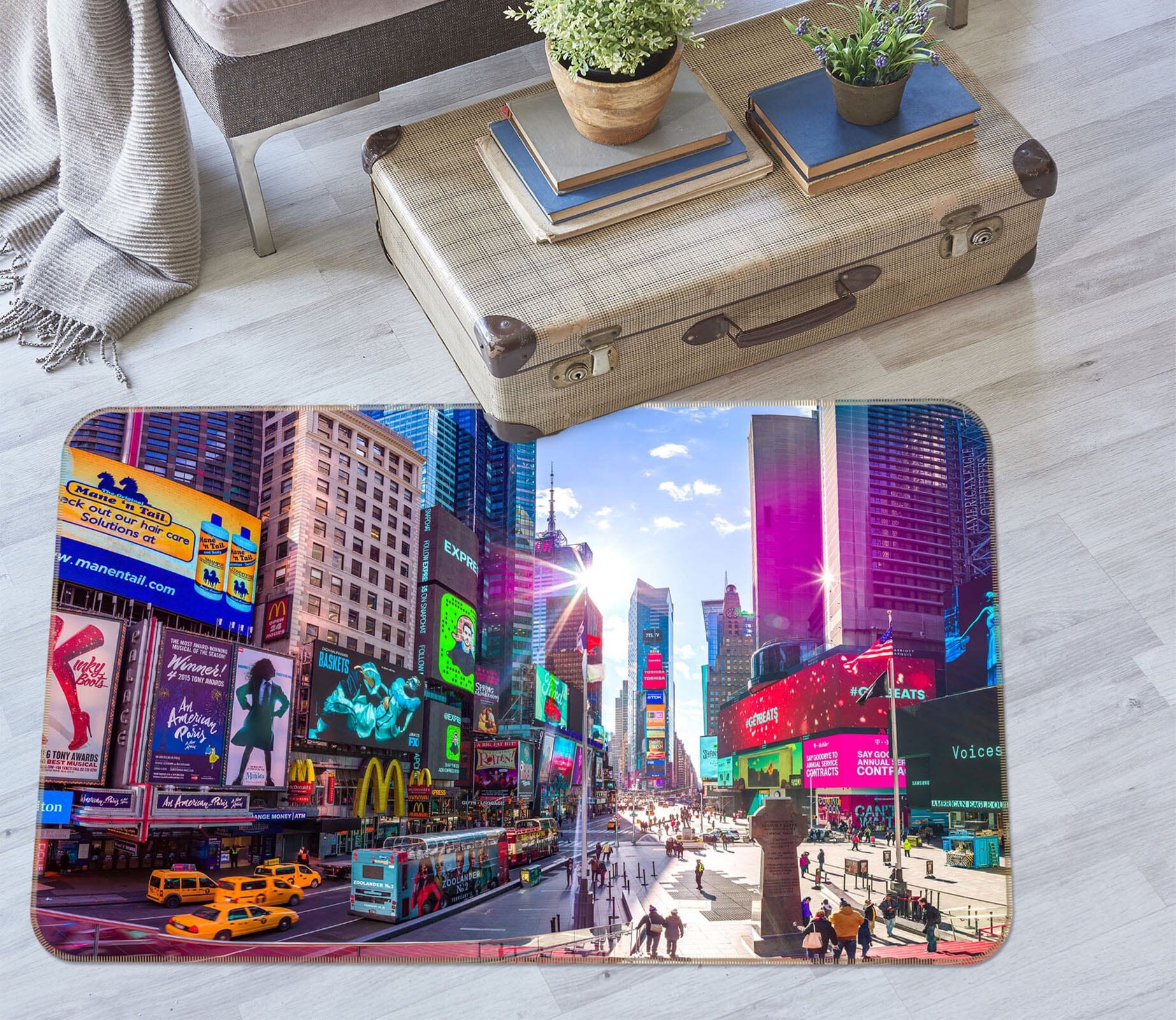3D Colorful City 1010 Assaf Frank Rug Non Slip Rug Mat Mat AJ Creativity Home 
