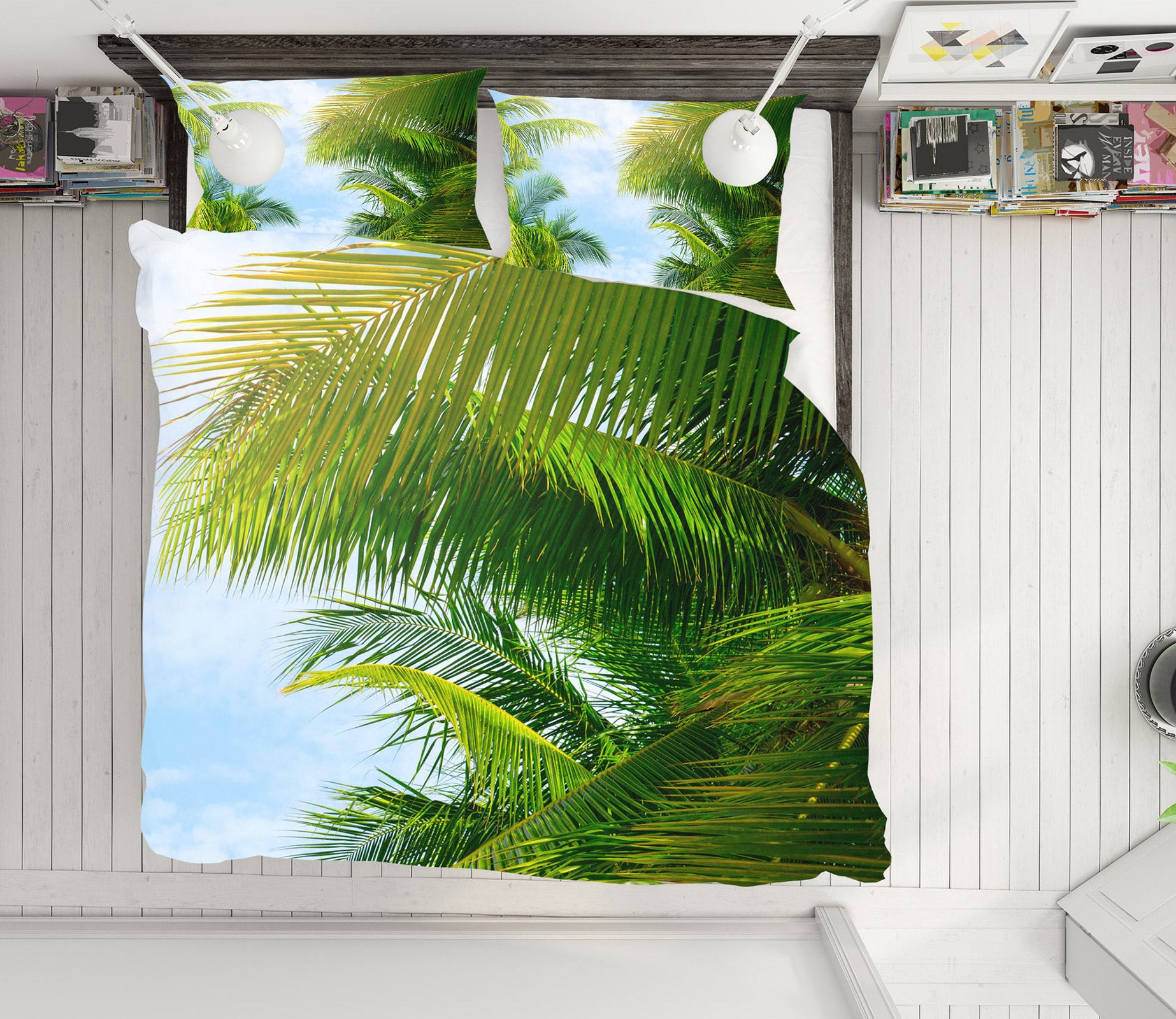 3D Leaves 14159 Bed Pillowcases Quilt