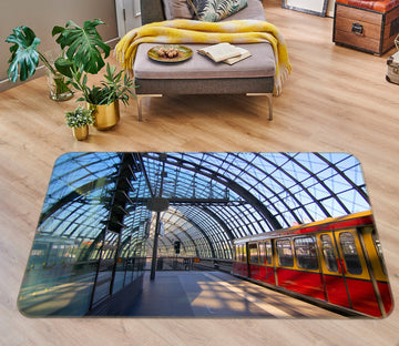 3D Train Station 38226 Vehicle Non Slip Rug Mat