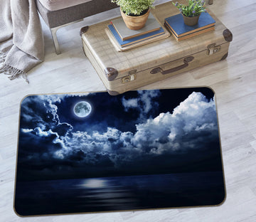 3D Moon Clouds 31148 Non Slip Rug Mat