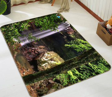 3D Stone Waterfall 66084 Non Slip Rug Mat