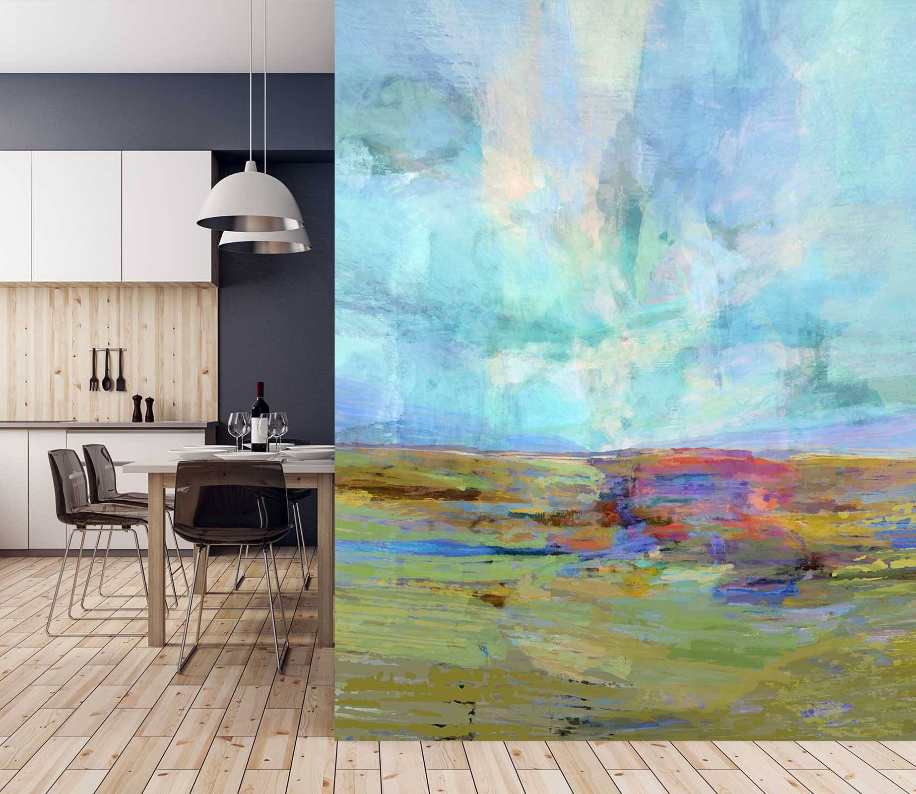 3D Blue Steppe 1417 Michael Tienhaara Wall Mural Wall Murals Wallpaper AJ Wallpaper 2 