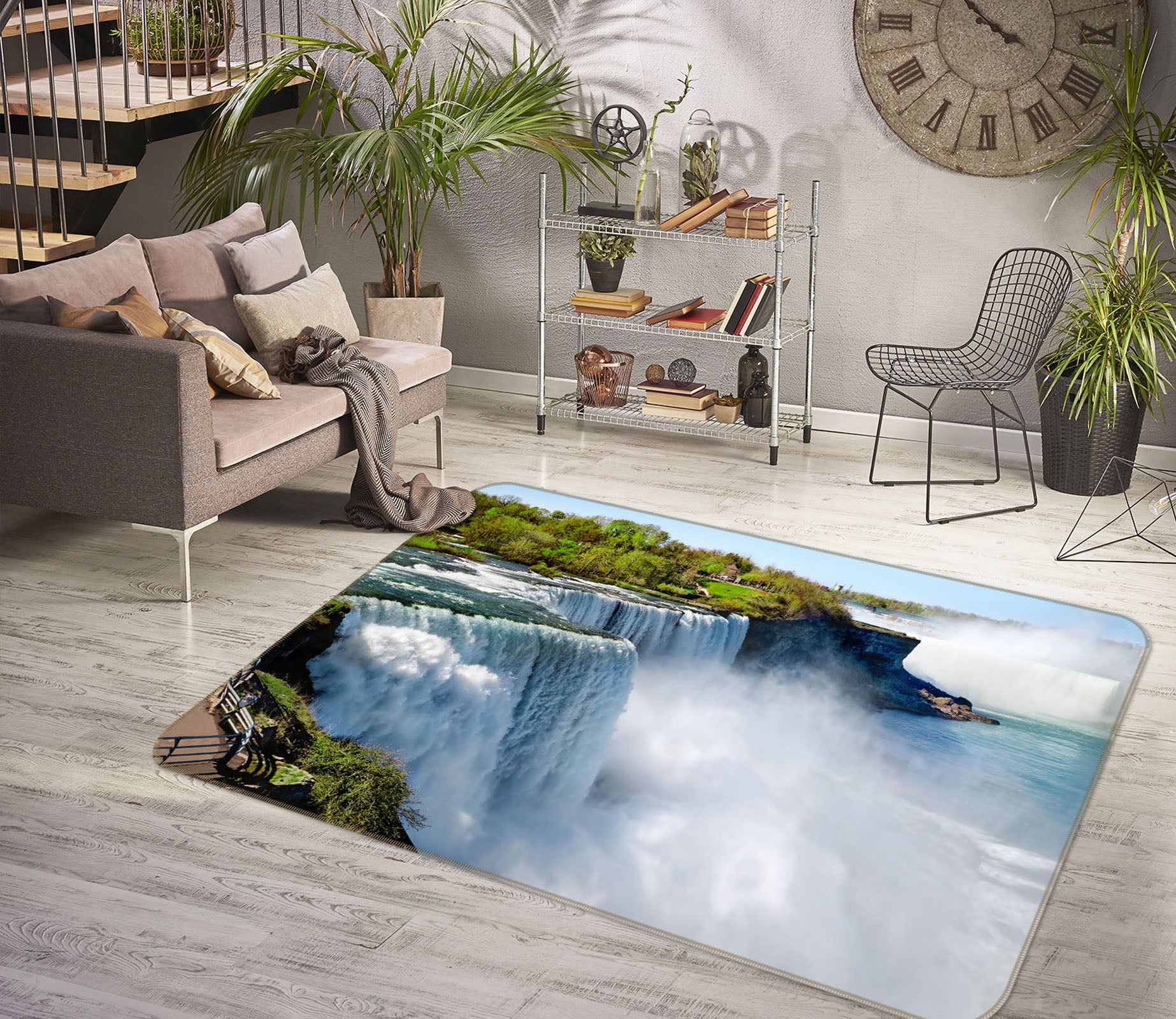 3D Waterfall 31004 Non Slip Rug Mat