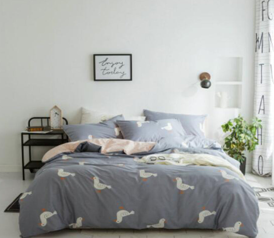 3D Gray Duck 20320 Bed Pillowcases Quilt