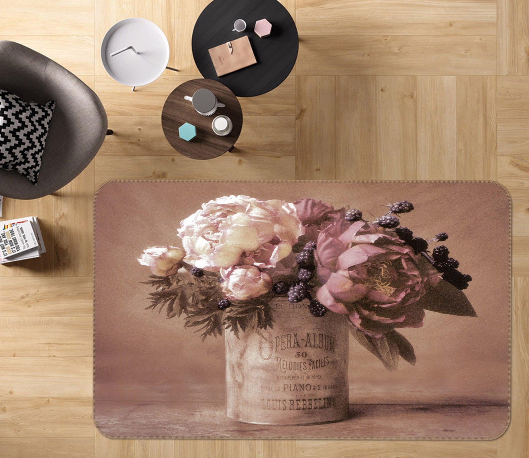 3D Vase 32055 Non Slip Rug Mat