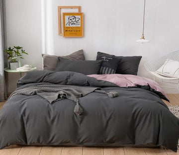 3D Black 2084 Bed Pillowcases Quilt