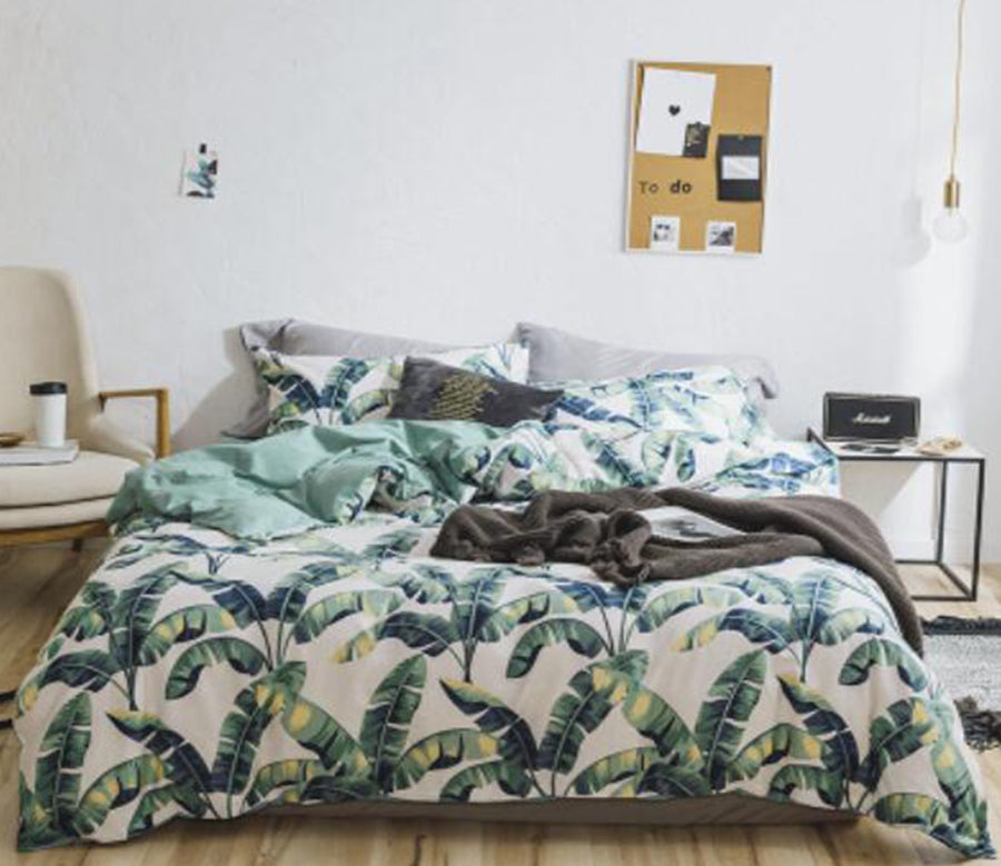 3D Leaves 30225 Bed Pillowcases Quilt