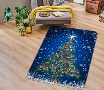 3D Tree 55132 Christmas Non Slip Rug Mat Xmas