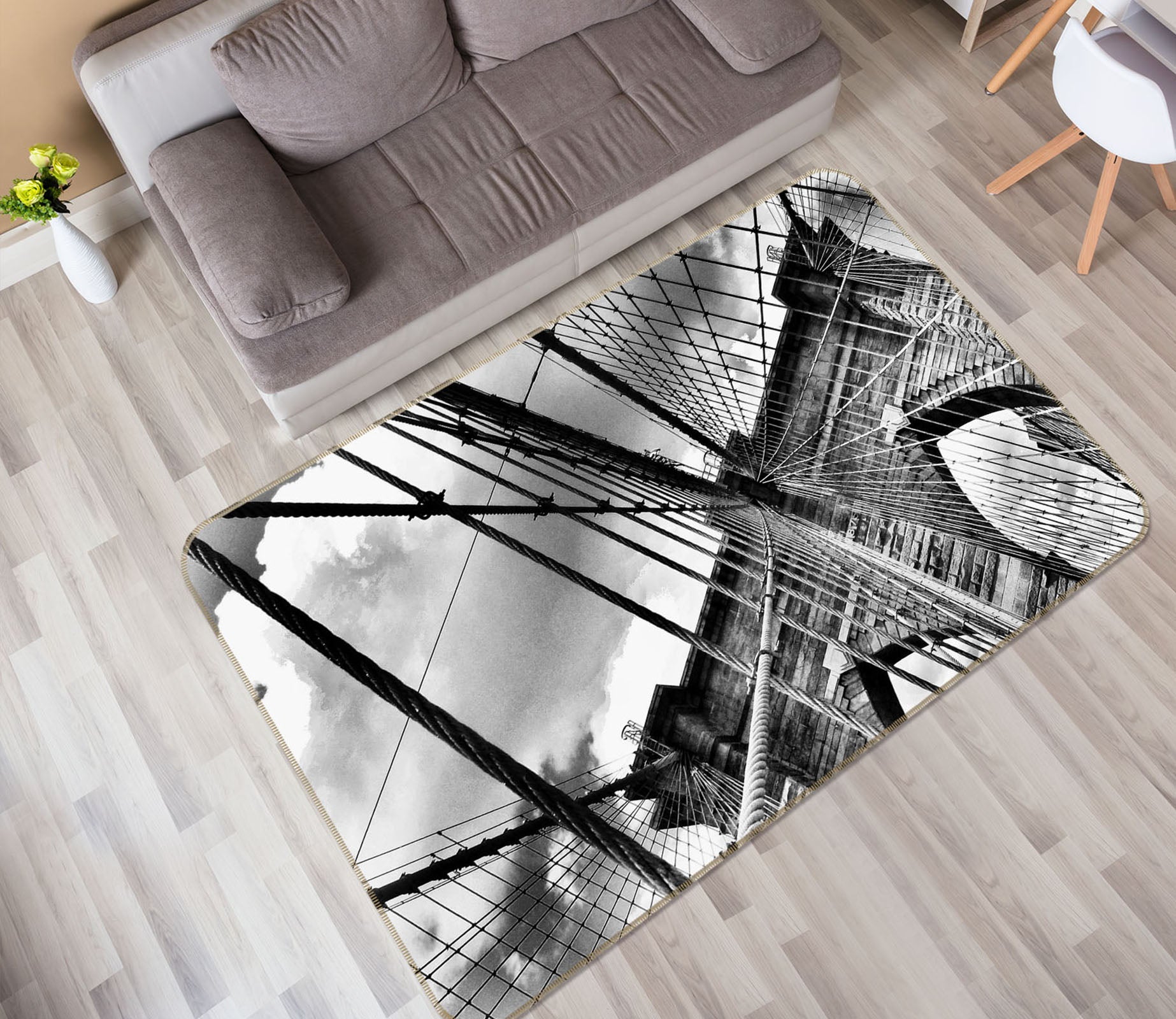 3D Bridge 32017 Non Slip Rug Mat