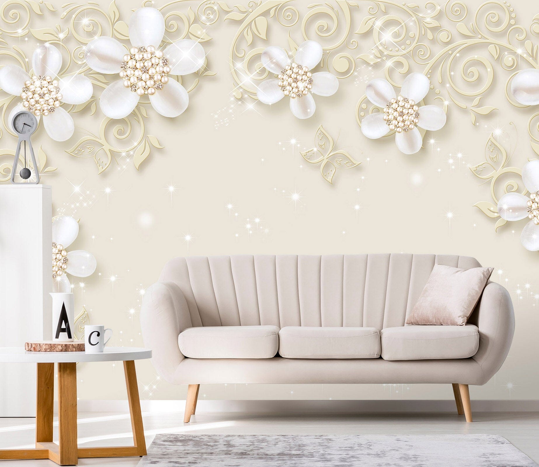 3D Fresh Flowers 1491 Wall Murals Wallpaper AJ Wallpaper 2 