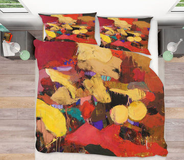 3D Red Paint Draw 1086 Allan P. Friedlander Bedding Bed Pillowcases Quilt Quiet Covers AJ Creativity Home 