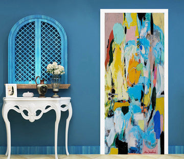 3D Colorful Paint Pattern 9348 Allan P. Friedlander Door Mural
