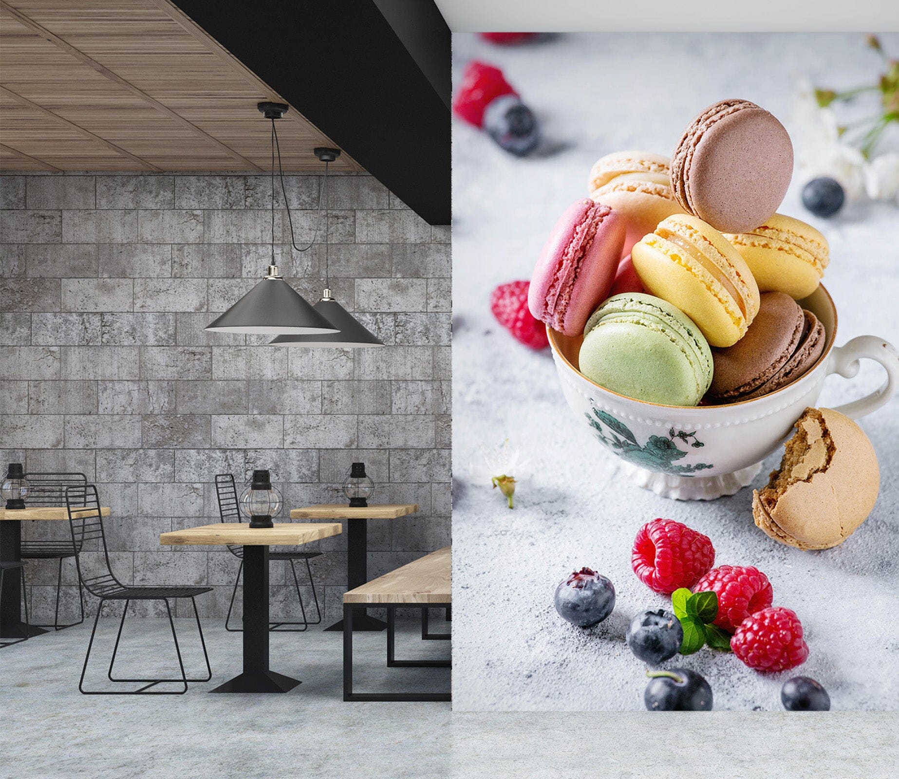 3D Macaron 863 Wall Murals Wallpaper AJ Wallpaper 2 
