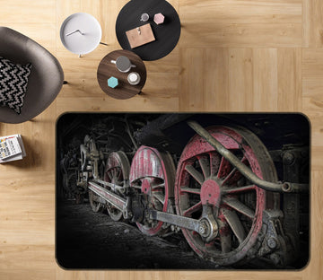3D Train Wheel 42060 Vehicle Non Slip Rug Mat