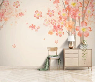 3D Pink Flowers 1886 Wall Murals Wallpaper AJ Wallpaper 2 