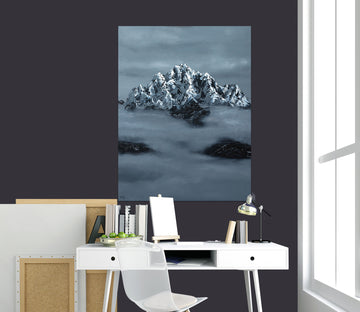 3D Black Mountain 63563 Marina Zotova Wall Sticker