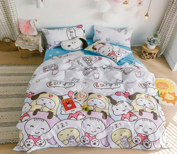 3D Headgear Doll 5017 Bed Pillowcases Quilt