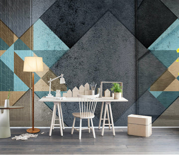 3D Black Square WG020 Wall Murals