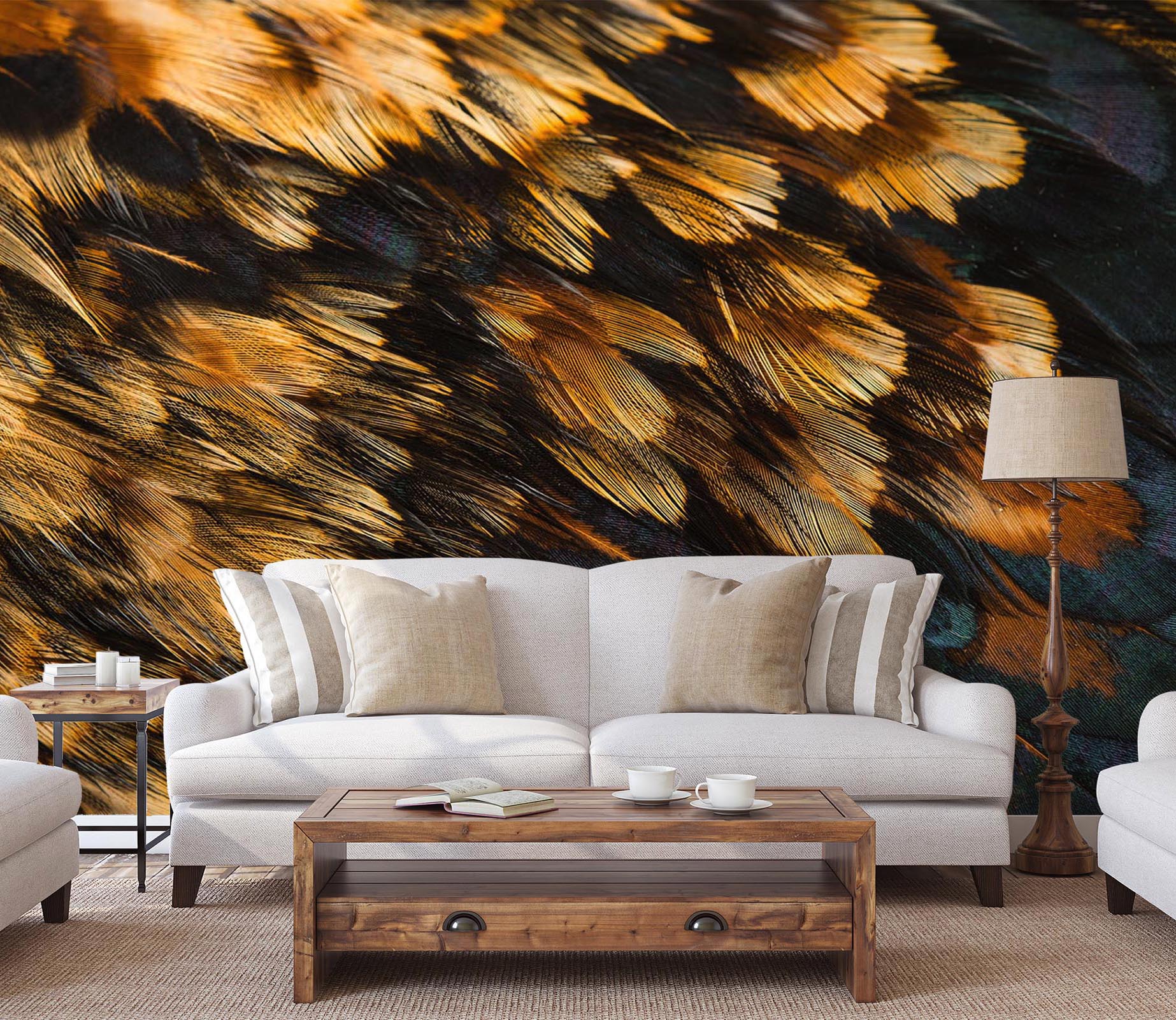 3D Feather Texture 045 Wall Murals