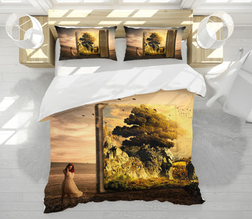 3D Female Sea Tree 19130 Bed Pillowcases Quilt