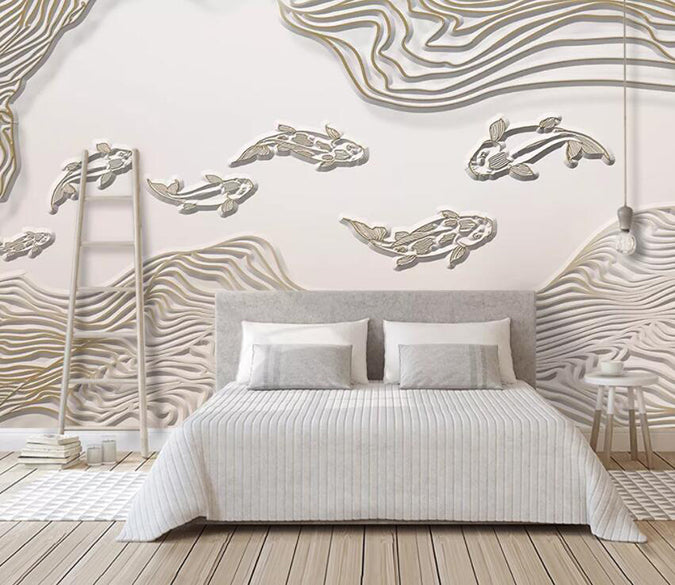 3D Goldfish 1986 Wall Murals Wallpaper AJ Wallpaper 2 