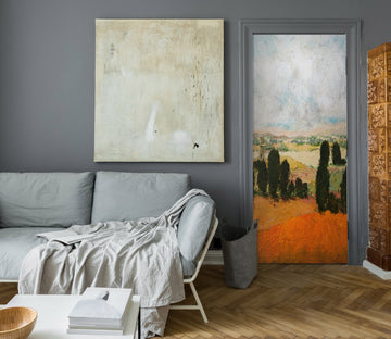 3D Grass Trees 93141 Allan P. Friedlander Door Mural