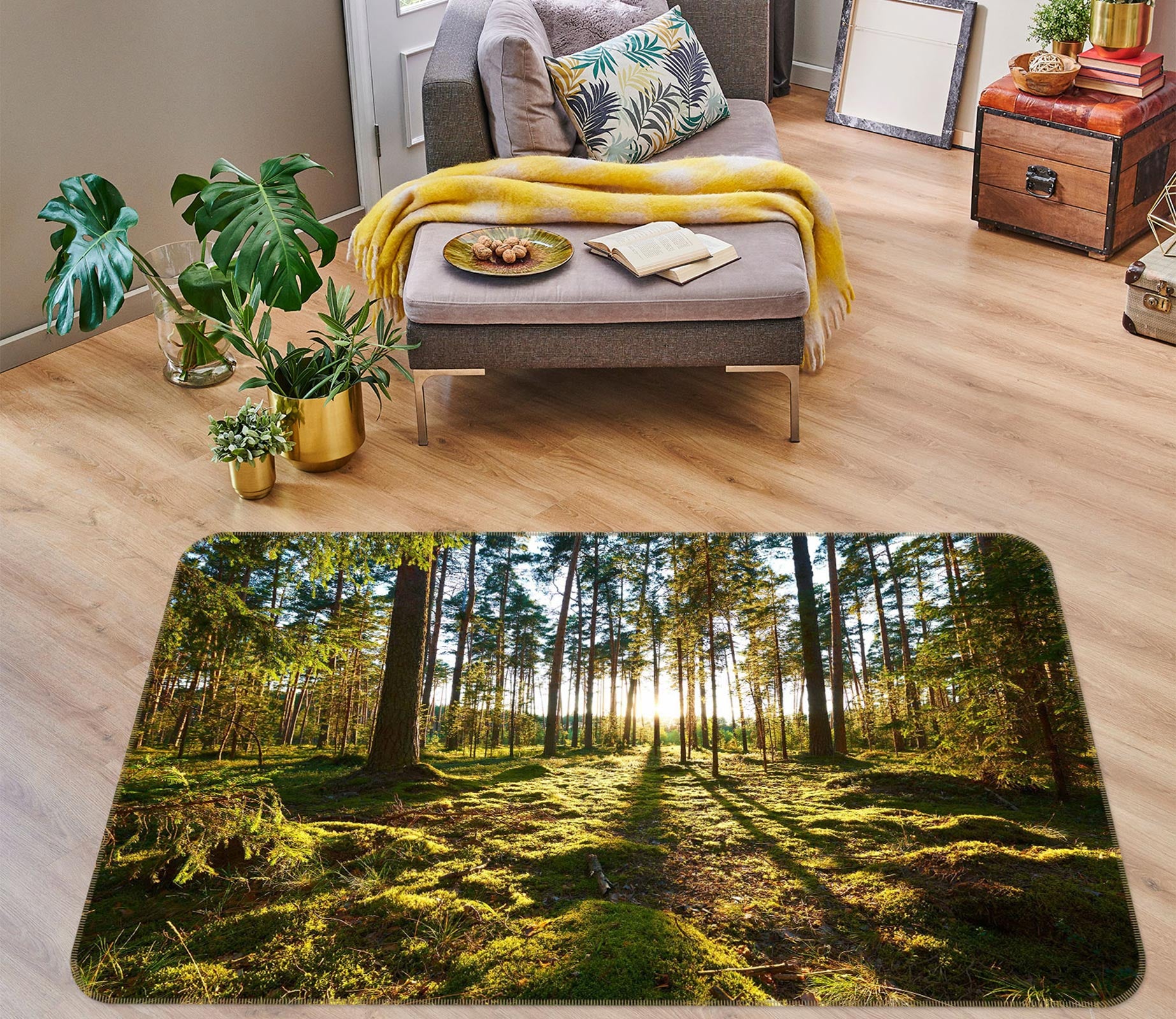 3D Forest 76248 Non Slip Rug Mat