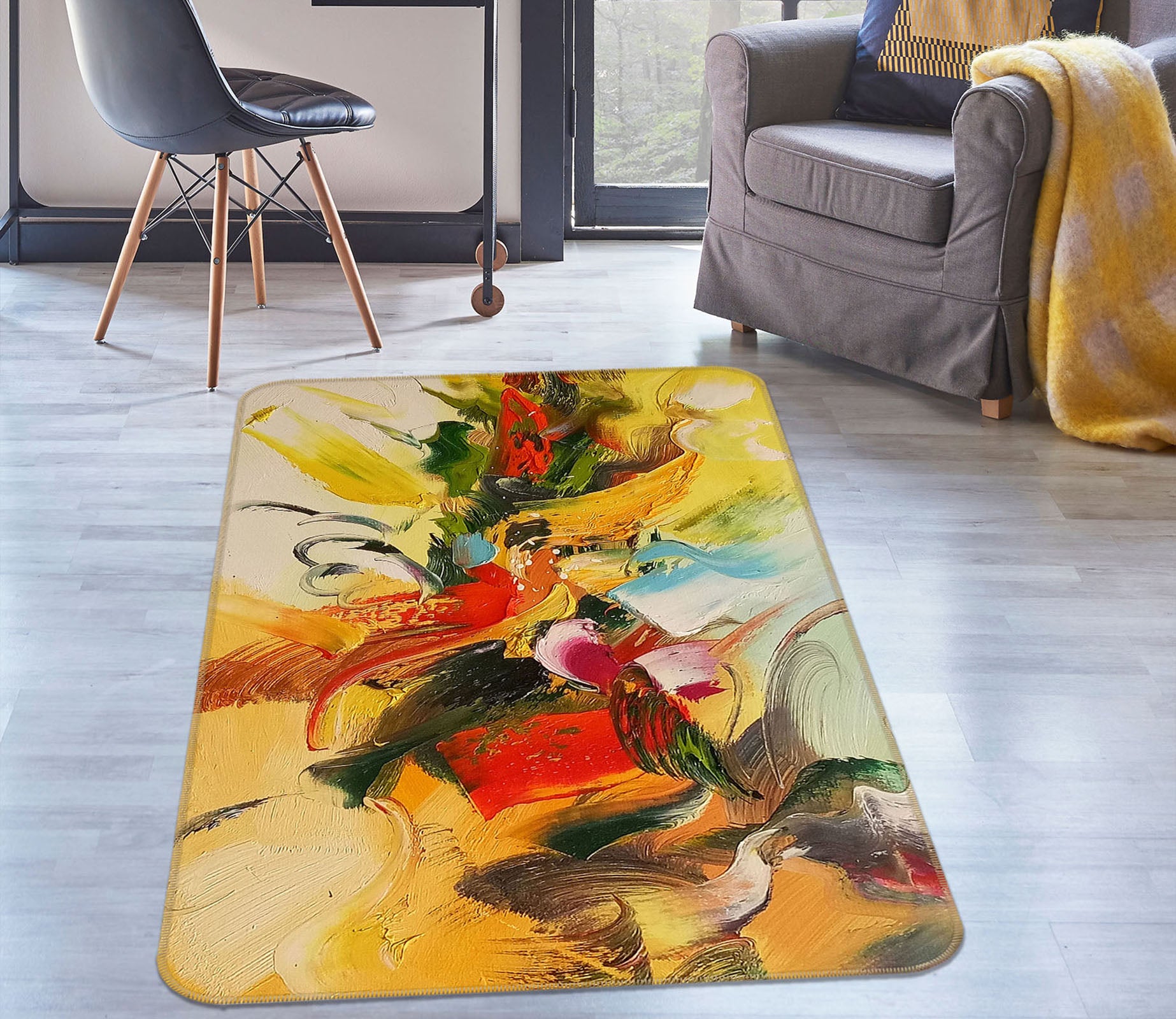 3D Pattern 27160 Non Slip Rug Mat