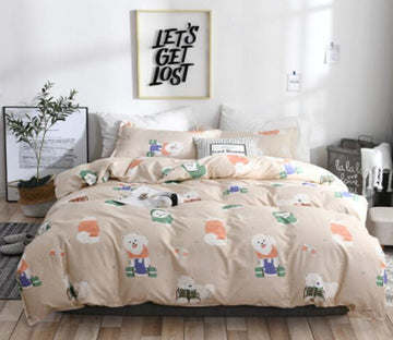 3D Pet Dog 4020 Bed Pillowcases Quilt