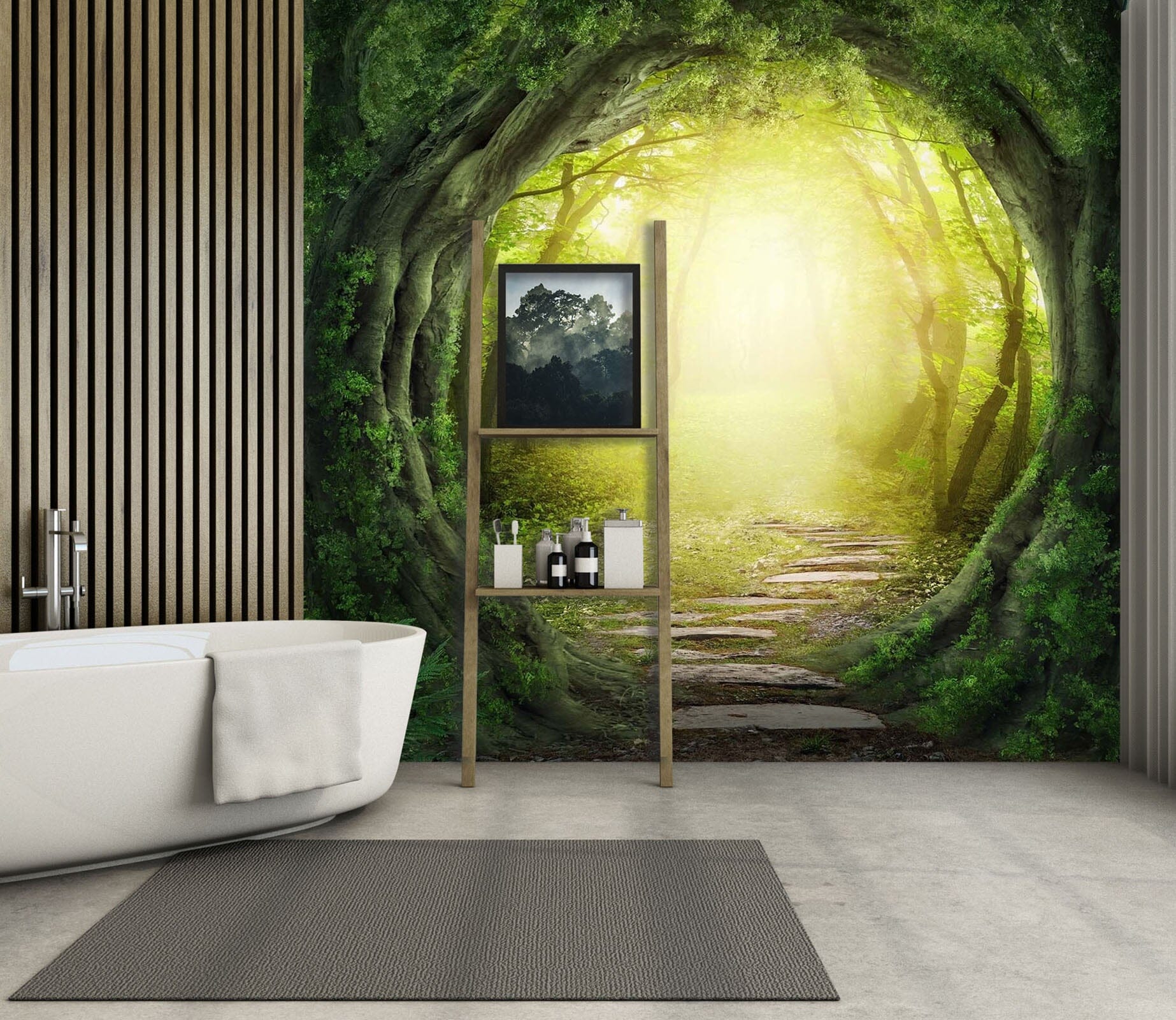 3D Tree Hole Arch 100 Wall Murals Wallpaper AJ Wallpaper 2 