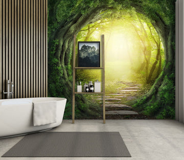 3D Tree Hole Arch 100 Wall Murals Wallpaper AJ Wallpaper 2 