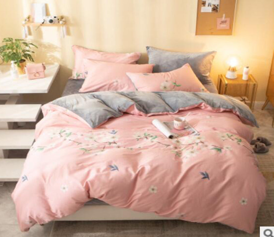 3D Pink 18075 Bed Pillowcases Quilt