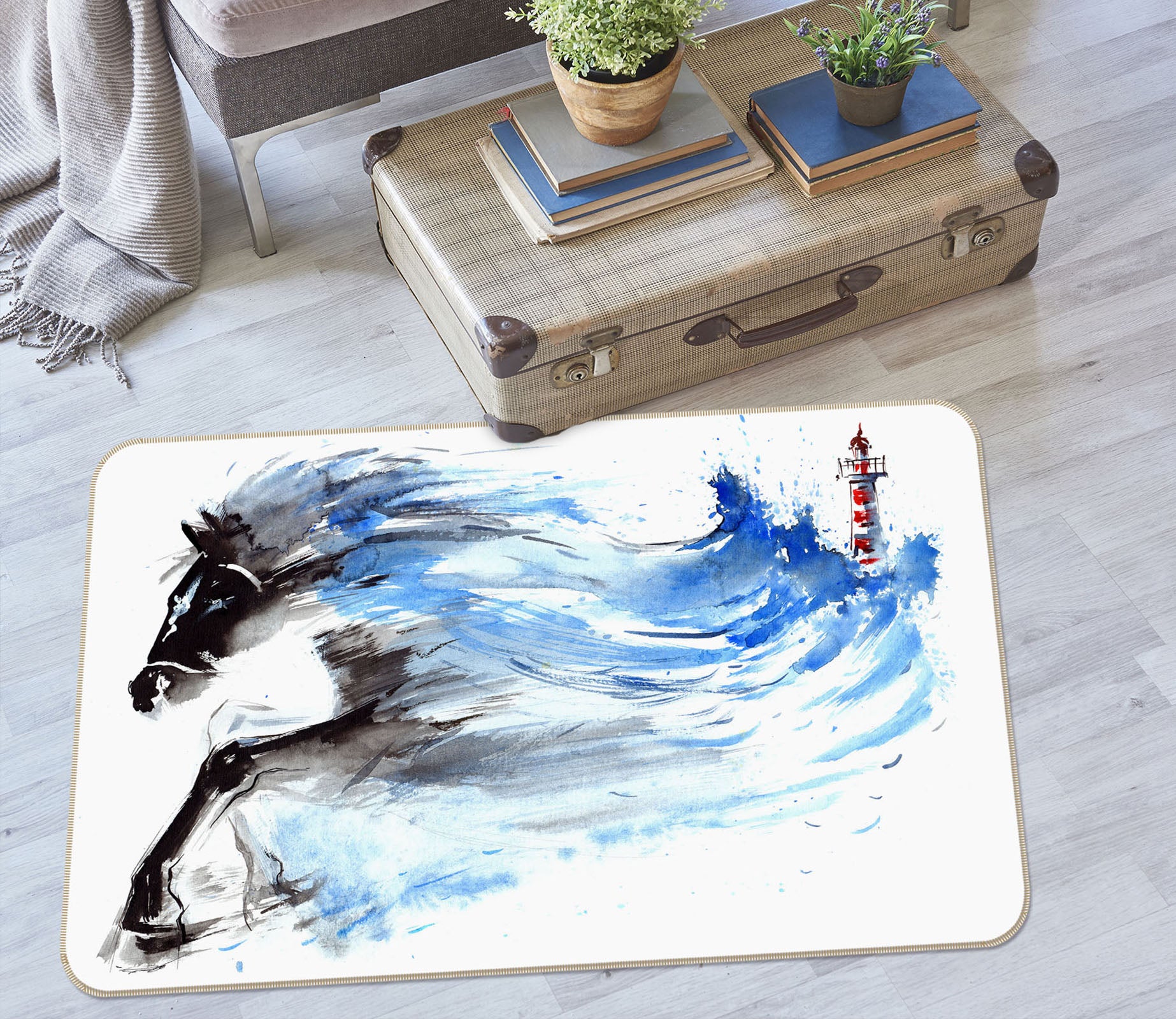 3D Horse 34115 Non Slip Rug Mat