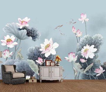 3D Goldfish Lotus 171 Wall Murals Wallpaper AJ Wallpaper 2 