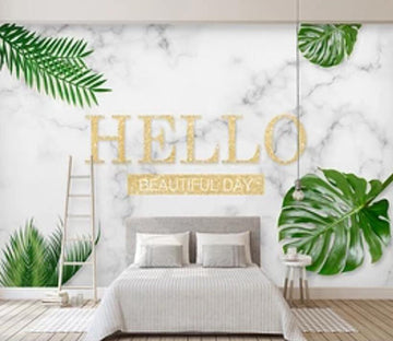 3D Green Leaf 1603 Wall Murals Wallpaper AJ Wallpaper 2 