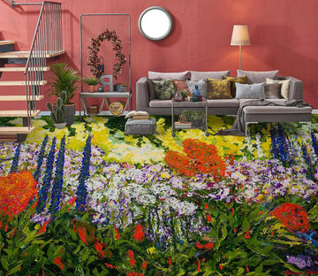 3D Flower Bush 9605 Allan P. Friedlander Floor Mural