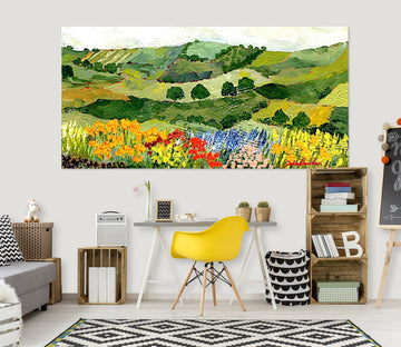 3D Colored Field 129 Allan P. Friedlander Wall Sticker Wallpaper AJ Wallpaper 2 