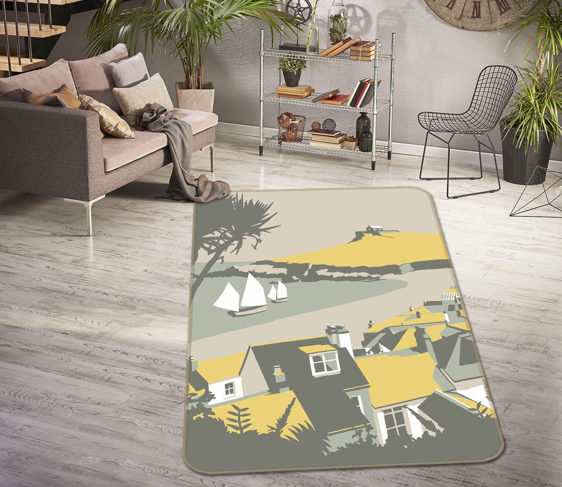3D Yellow Umbrella 1154 Steve Read Rug Non Slip Rug Mat Mat AJ Creativity Home 