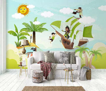 3D Sun Coconut 1781 Wall Murals Wallpaper AJ Wallpaper 2 