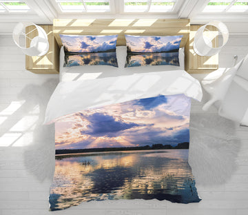 3D Reflecting Sunset 86040 Jerry LoFaro bedding Bed Pillowcases Quilt