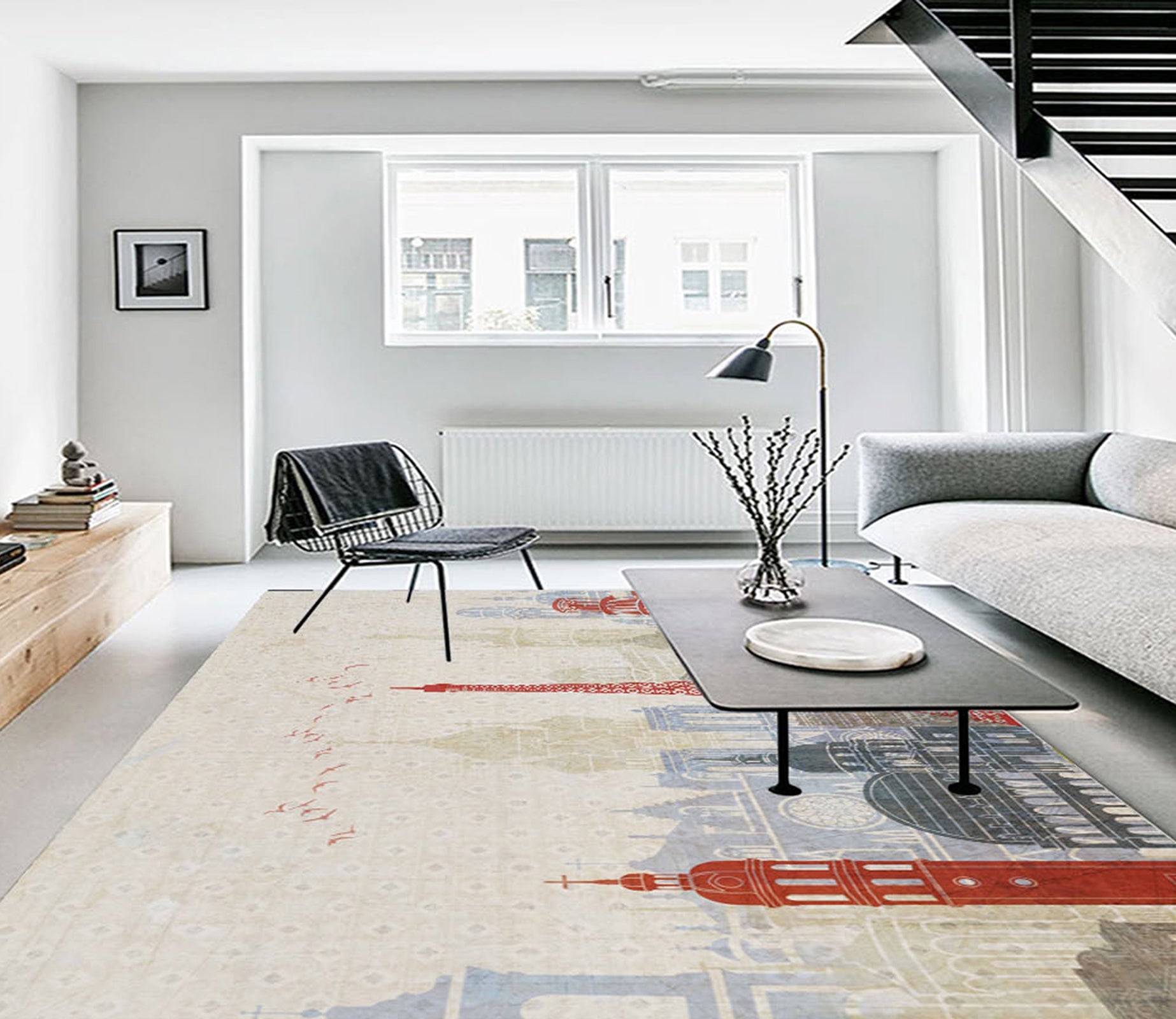 3D Color City WG485 Non Slip Rug Mat Mat AJ Creativity Home 