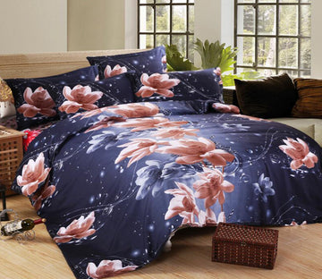 3D Flower Branch 6053 Bed Pillowcases Quilt