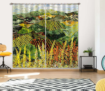 3D Spring Garden 131 Allan P. Friedlander Curtain Curtains Drapes Curtains AJ Creativity Home 