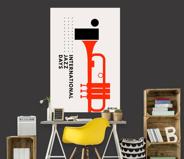 3D Yellow Flute 157 Boris Draschoff Wall Sticker Wallpaper AJ Wallpaper 2 
